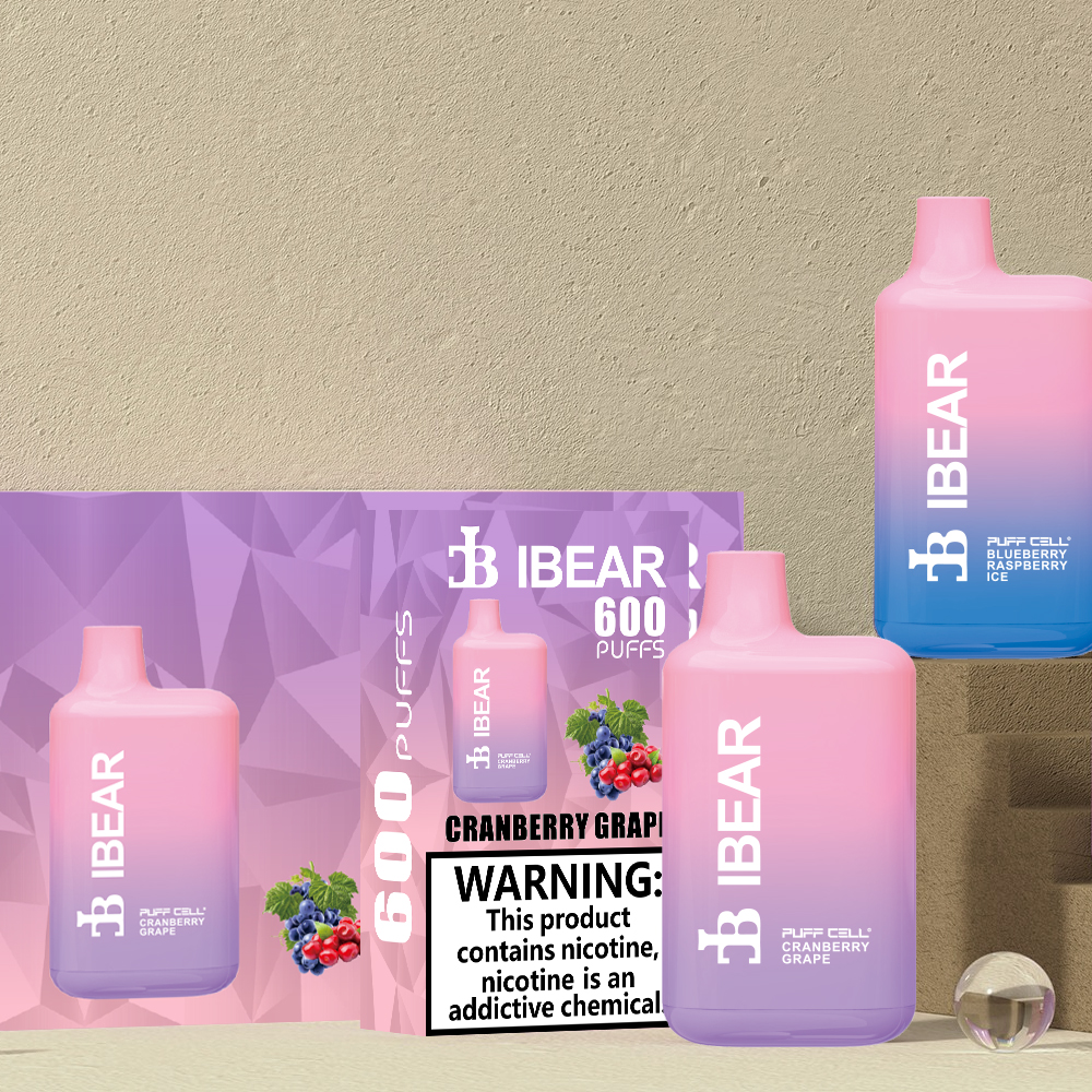 Ibear Bar 600 Puffs Disposable Vape (Nic 2%)