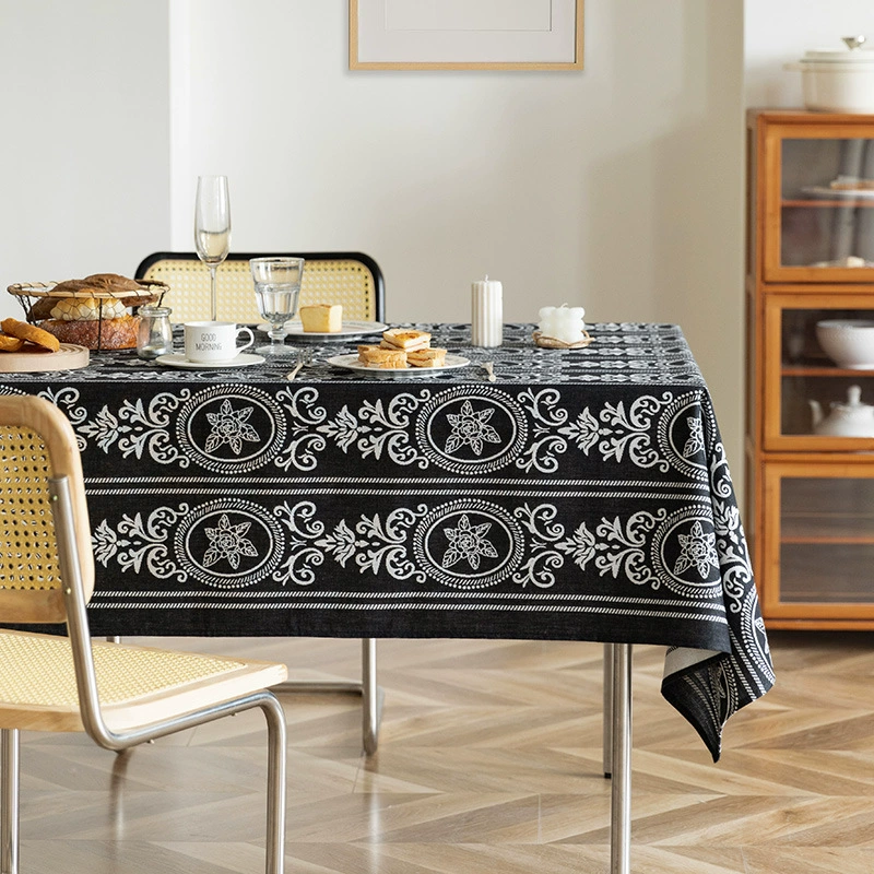 Jacquard Tablecloth – Elegant Tea Table Cover for Coffee & Dining Tables