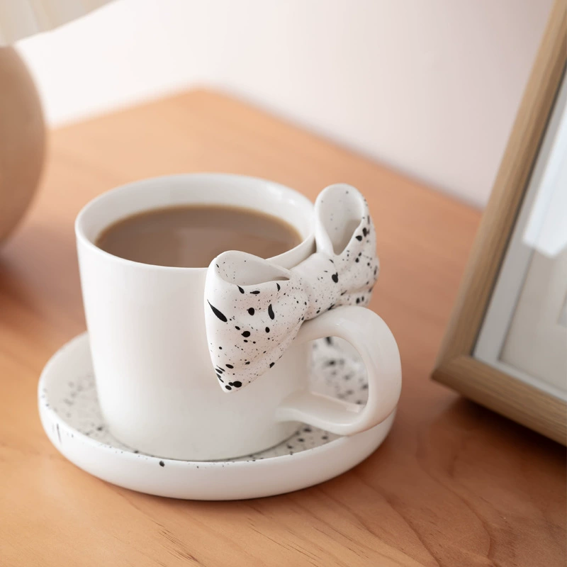 New Bowknot Mug Elegant and Cute Gift Cup