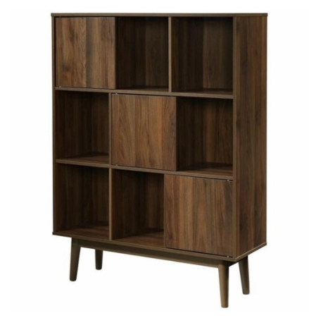 Montage Walnut Mid Century Bookcase