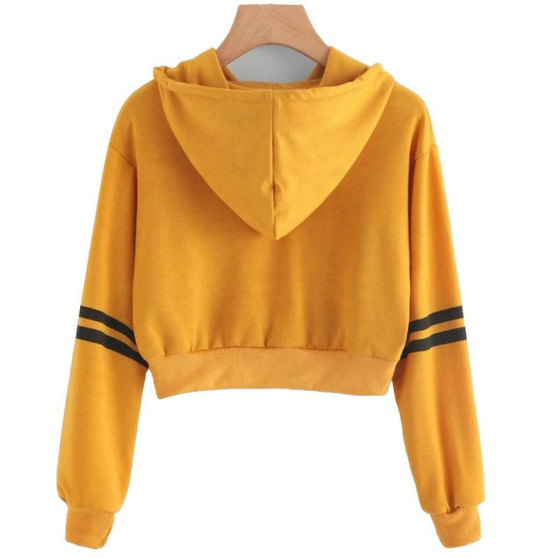 New Korean-Style Cropped Hoodie – Midriff-Baring Casual Dance Top for Women