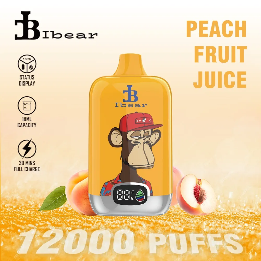 Ibear Digital Box 12K Einweg-E-Zigarette (Nikotingehalt 2 %)