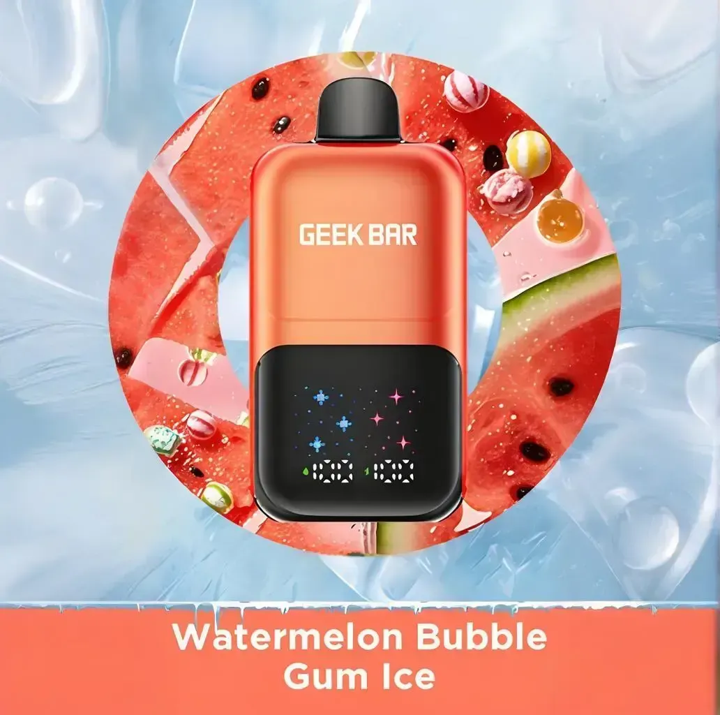 🔥Geek Bar 2GO 50K – 50,000 Puffs Disposable Vape-Watermelon Bubble Gum lce