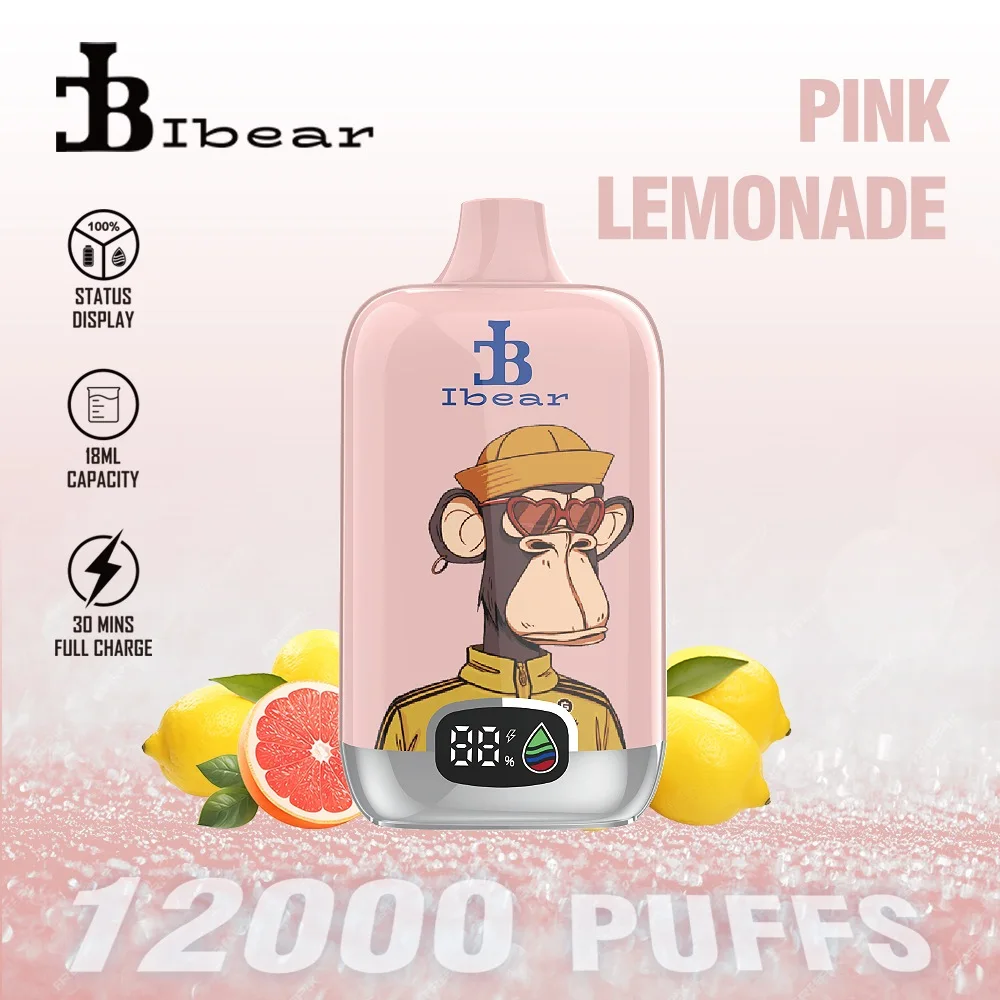 Ibear Digital Box 12K Einweg-E-Zigarette (Nikotingehalt 2 %)