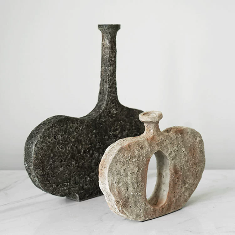 Modern Minimalist Antique Stone Teapot Ornament