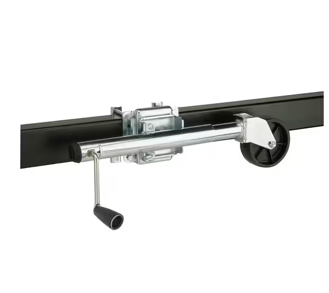 Trailer Jack,1,000lb Cap Swivel Mount Side Wind 6 Caster