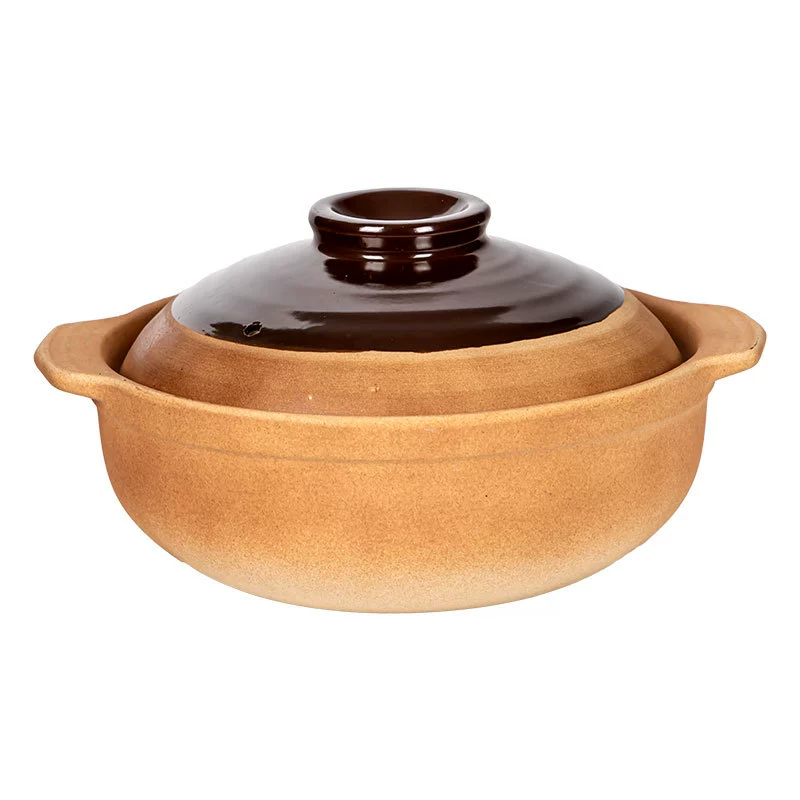 High-Temperature Resistant Clay Pot with Lid