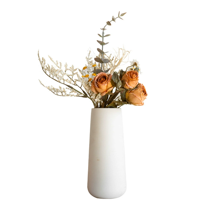 Diana Rose Bouquet with Realistic Branches - High-End Faux Flower Arrangement for Tabletop and Living Room Decor