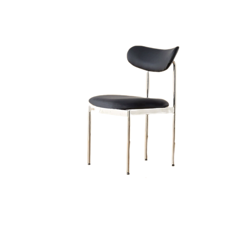 Genuine Leather Luxe Dining Chair – Modern Elegance for Your Dining Space