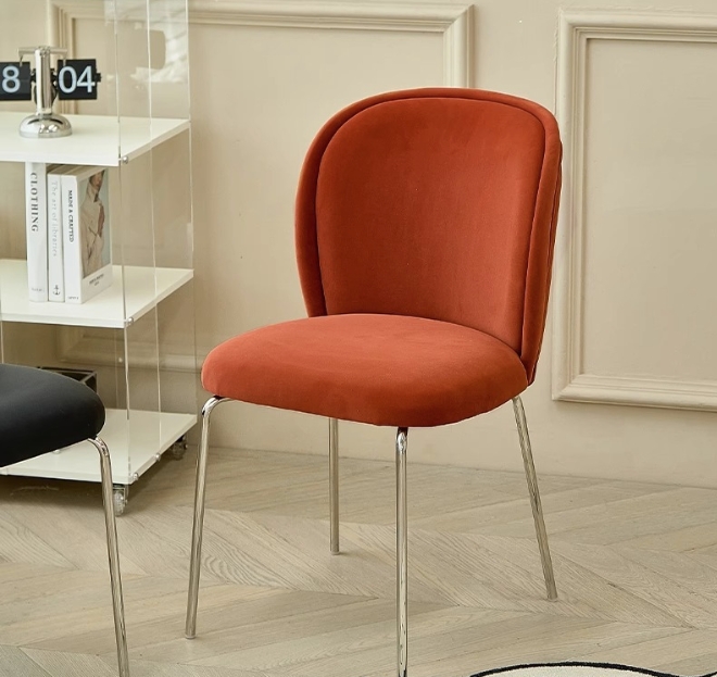 Upholstered Vanity Stool for Bedroom with Soft Padding