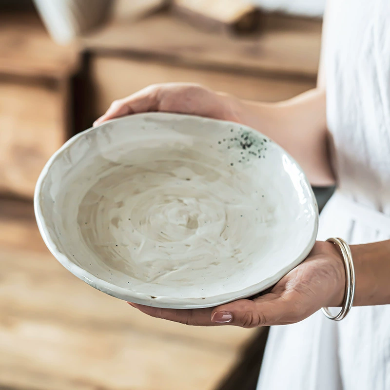 Vintage Distressed Ceramic Plate