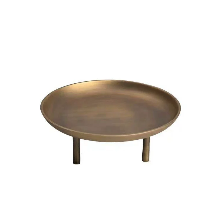 Modern Three-Legged Metal Fruit Tray