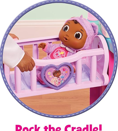 Doc McStuffins Baby All-in-One Nursery， Officially Licensed Kids Toys for Ages 3 Up， Gifts and Presents