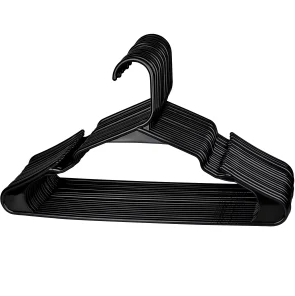 New Hangers With Plastic Clothing Grooves Are Ideal For Use