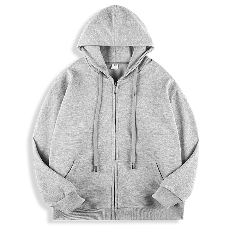 2025 New Bestseller Loose Grey Hooded Sweatshirt – Women's Autumn/Winter Outerwear