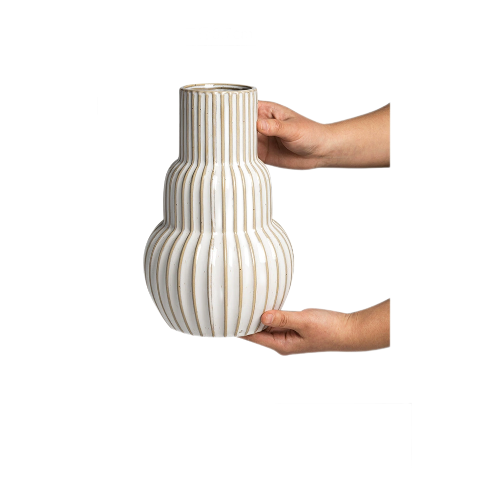 Elegant Ceramic Vase, Creative Small Opening Flower Arrangement, Luxury Home Décor for Entryway & Living Room