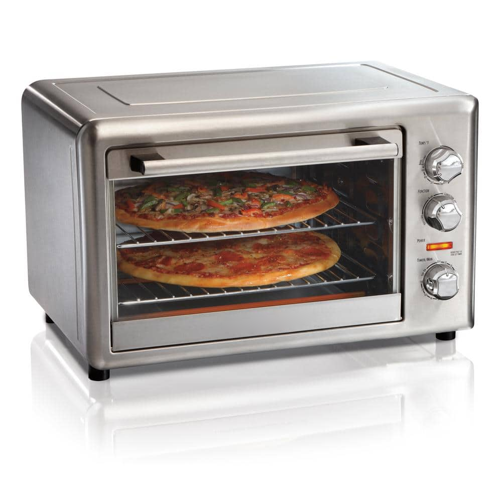 Hamilton Beach 1500 W 12-Slice Stainless Steel Toaster Oven with Rotisserie 31103DA