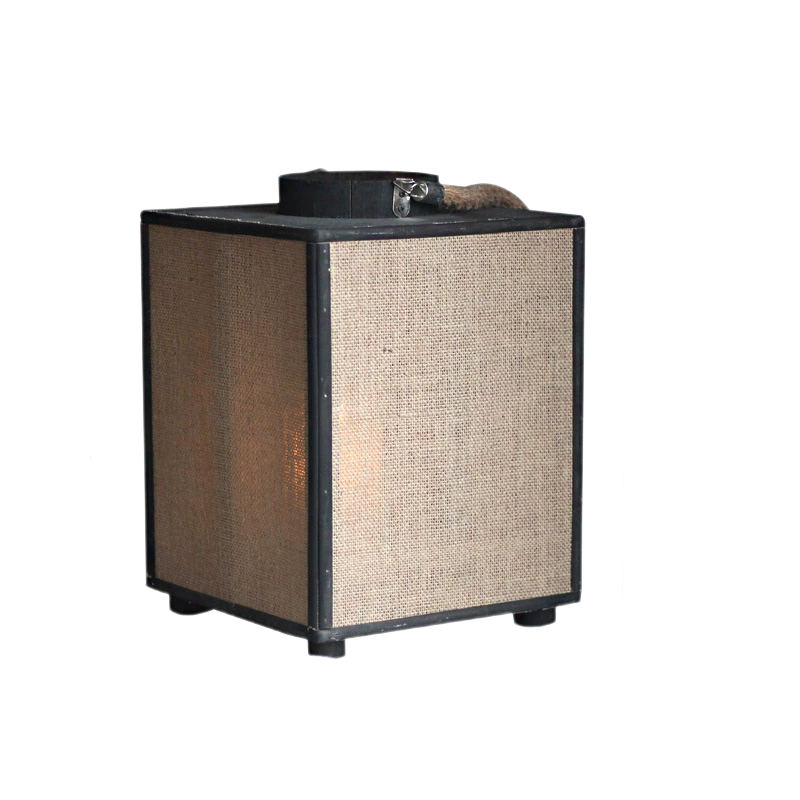 Vintage Burlap Lantern Candle Holder – Simple Style Decorative Piece for Tea Rooms, Showrooms, and Traditional Spaces, Japanese & Chinese Style