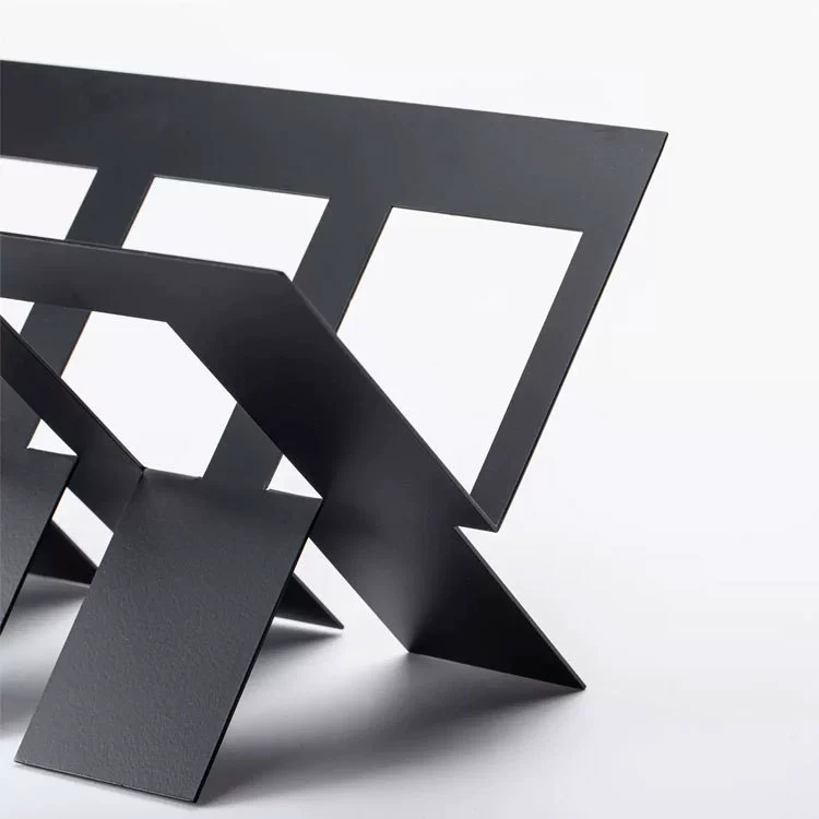 Modern Metal Geometric Grid Bookends & Decor