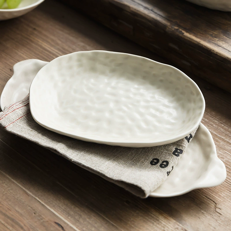 Handcrafted Vintage Ceramic Bowl & Plate Set