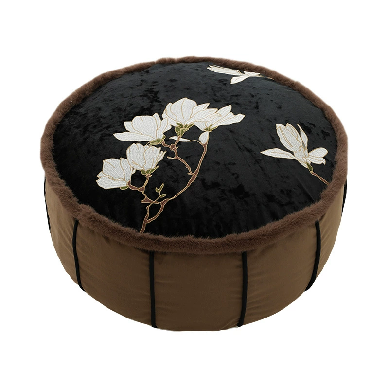 Embroidered Floor Cushion – Removable & Washable Tatami Seat Pillow