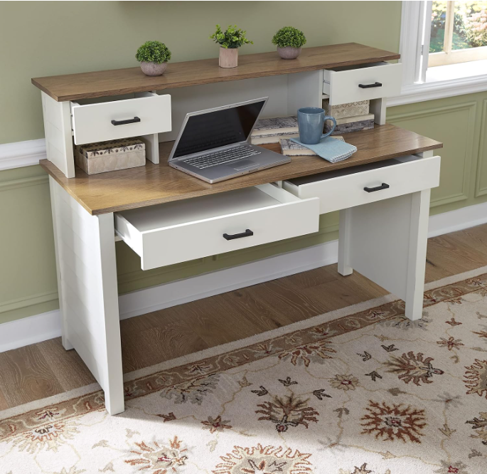 homestyles Portsmouth Writing Desk and Hutch 2-piece Set💝(LAST DAY CLEARANCE SALE 70% OFF)