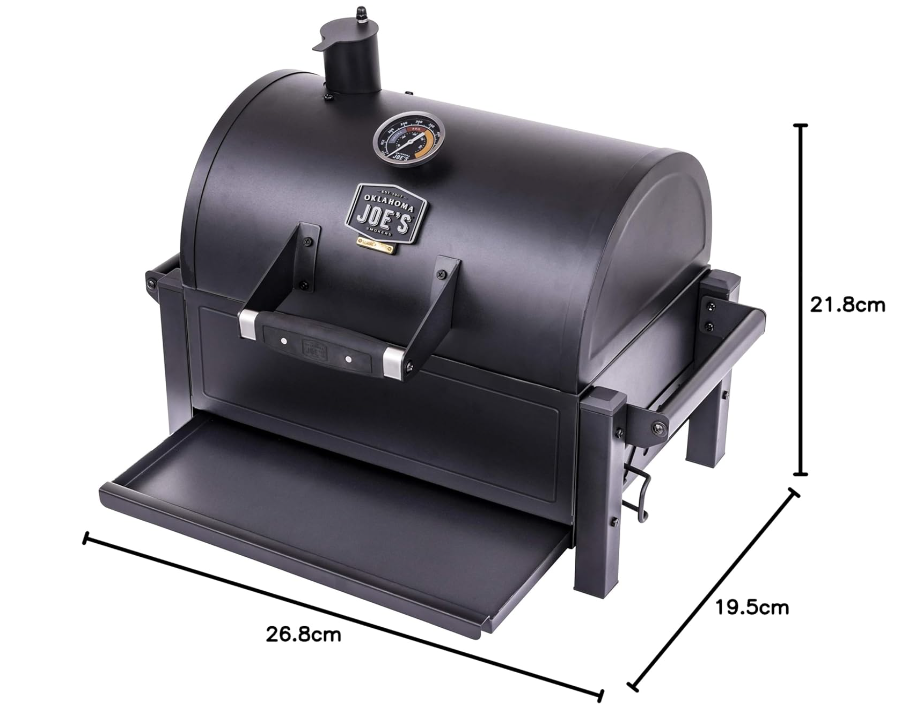 Oklahoma Joeand#039s Rambler Charcoal Portable Grill Black