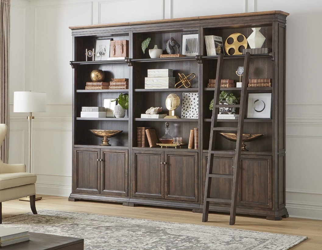 Sonoma Brown Executive Bookcase Wall