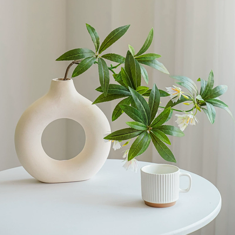 Minimalist Ceramic Vase - Elegant Home Décor for Living Room, Hallway, and Hydroponic Floral Arrangements