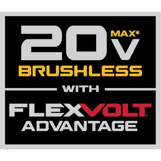 DW 20V MAX Lithium Ion Cordless Brushless Reciprocating Saw with FLEXVOLT Advantage and FLEXVOLT 6.0Ah Battery DCS386BW606