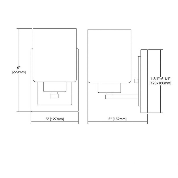 Thomas Lighting Summit Place 1 Light Vanity Brushed Nickel