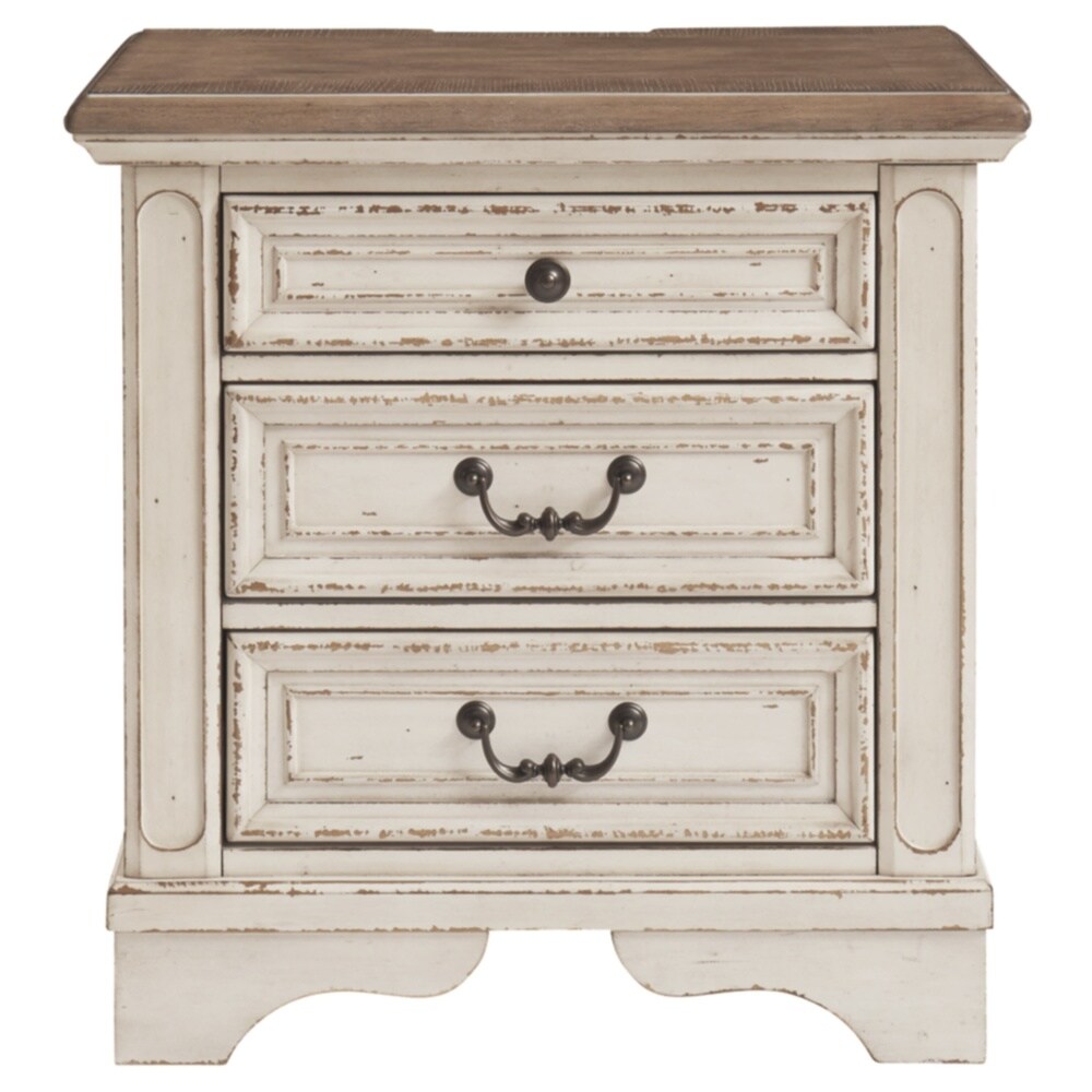 Realyn Three Drawer Nightstand