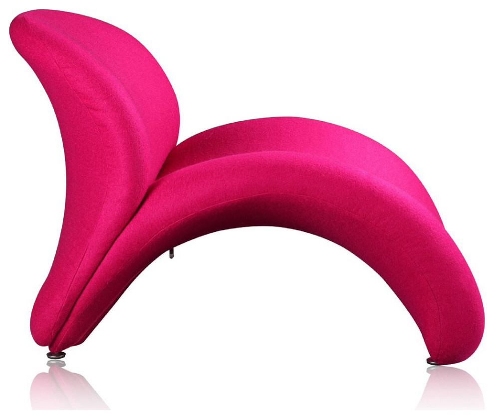 Rosebud Accent Chair  Fuchsia   Contemporary   Armchairs And Accent Chairs   by HedgeApple  Houzz