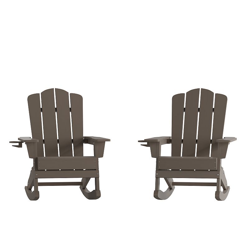 Taylor and Logan Nellis Indoor / Outdoor 2-piece Adirondack Rocking Chair Set