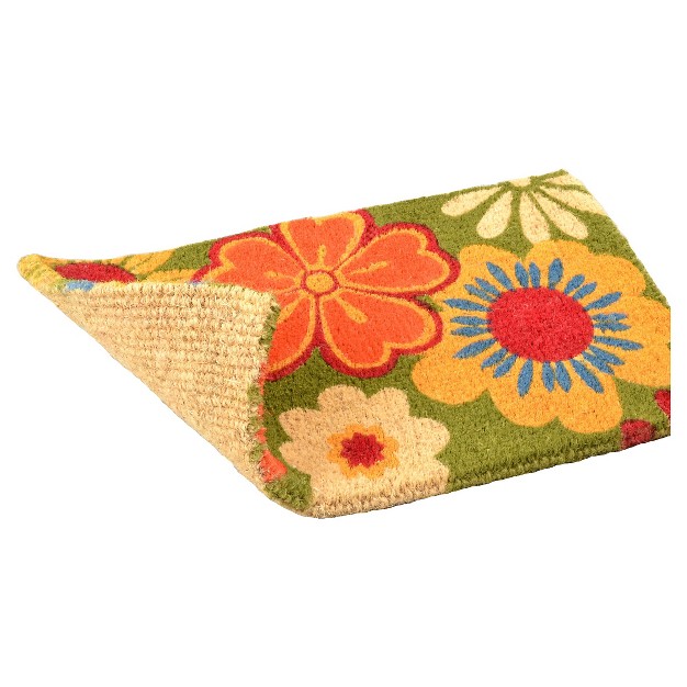 Summer Flower Coir Doormat Hometrax