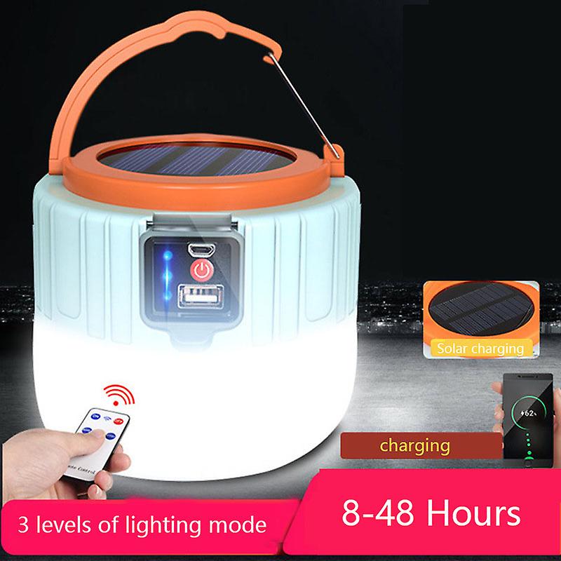 Outdoor Camping Power Outage Emergency Lighting Glare Lamp Solar Led Rechargeable Bulb Energy-saving Lamp