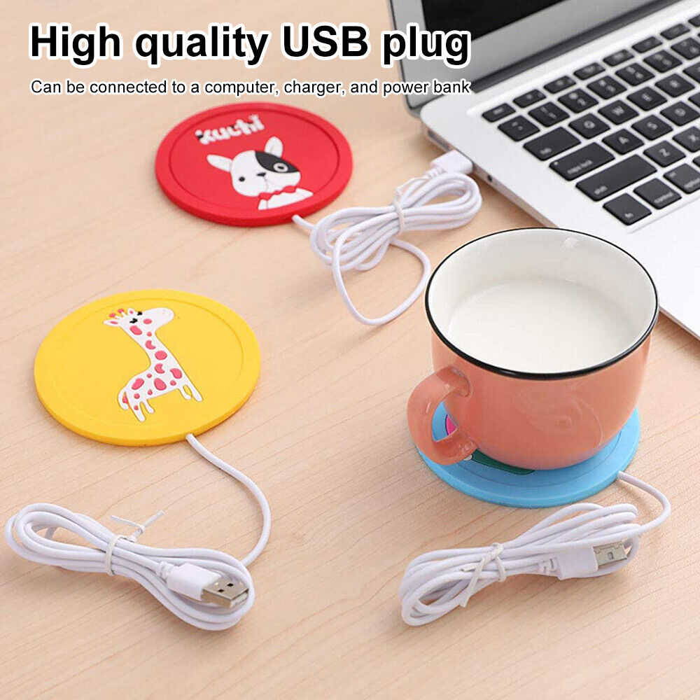 Portable USB Coffee，Tea，Milk Cup Mug Warmer Heating Pad Plate for Office Home UK