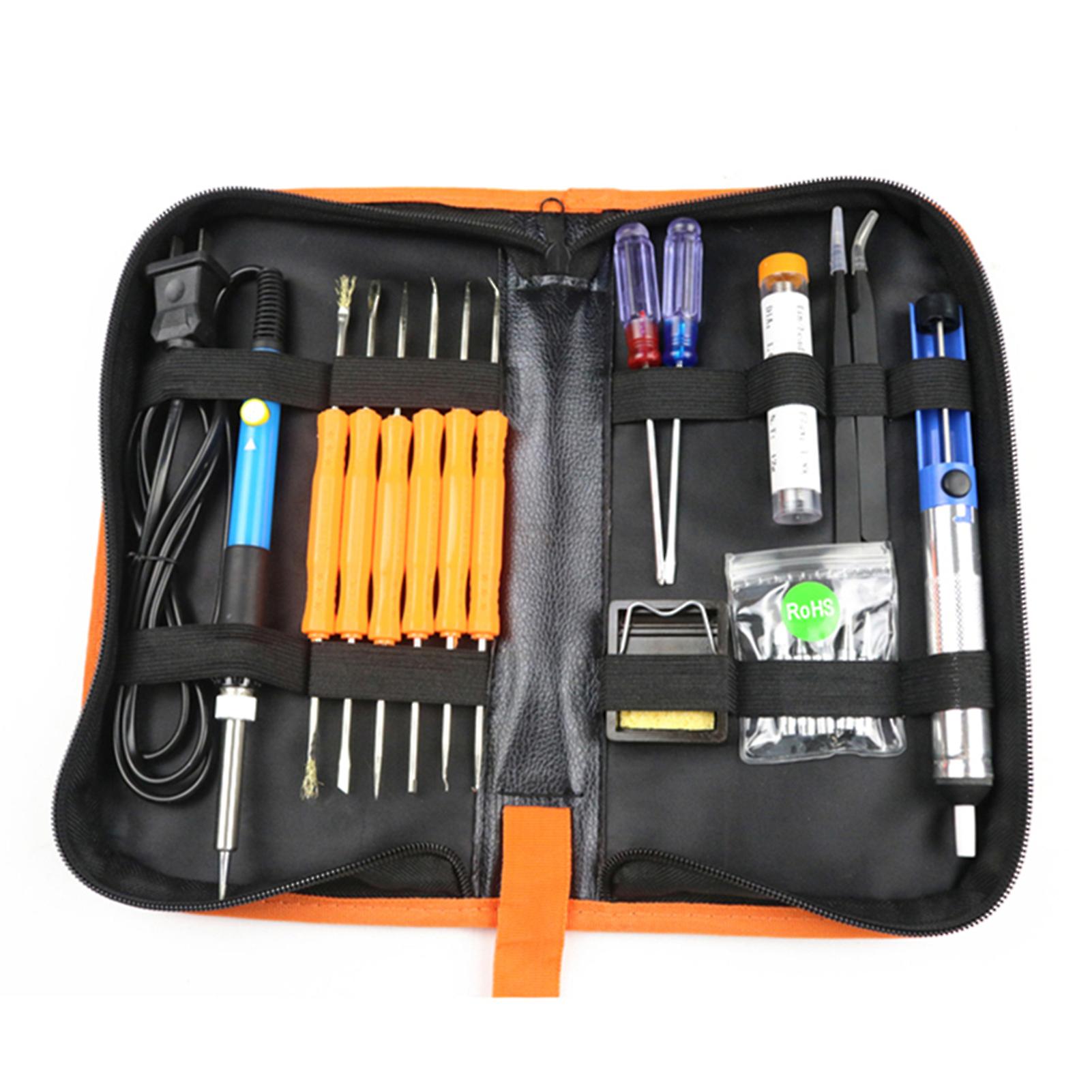 Electric Soldering Iron Set Temperature Adjustable Electric Soldering Iron Welding Tool Kit No.281060