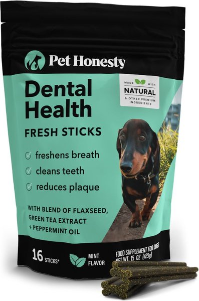 PetHonesty Dental Health Fresh Sticks Mint Flavor Dog Dental Treats