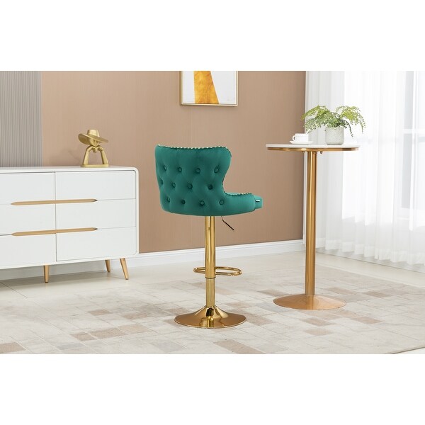 Bar Stools with Back and Footrest Adjustable Height Bar Chairs