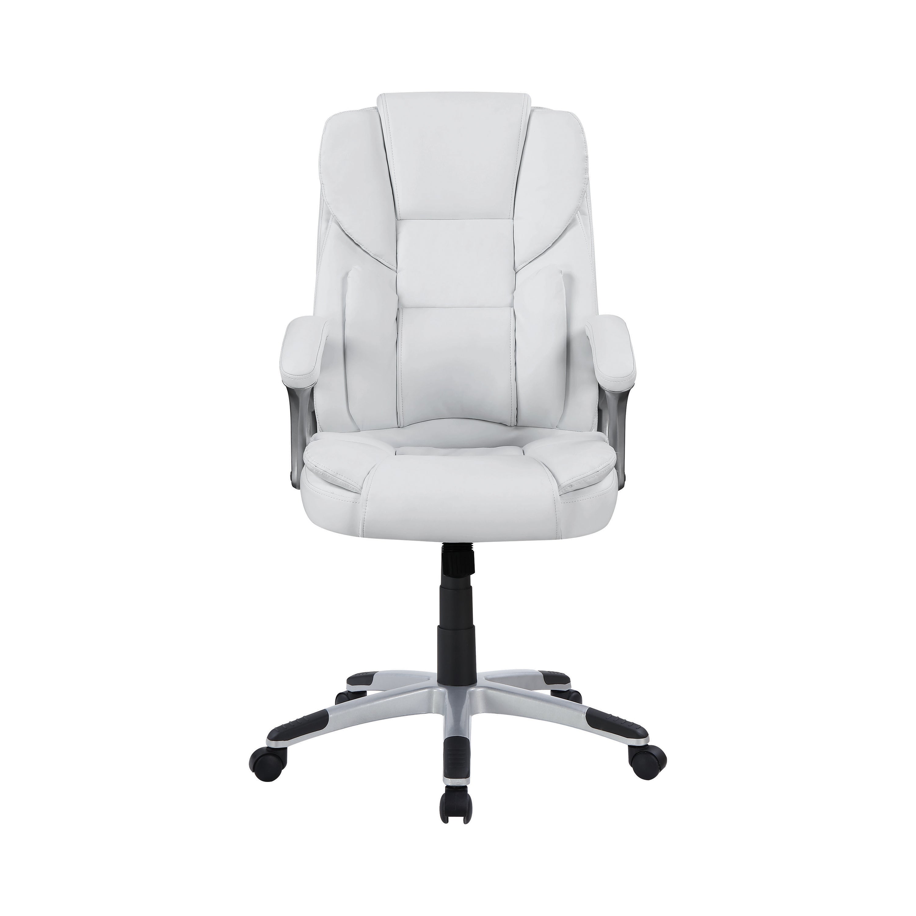 Kaffir Upholstered Adjustable Home Office Desk Chair White-801140