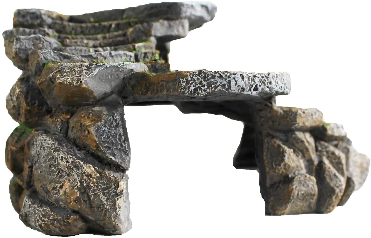 Penn-Plax Reptology Shale Scape Step Ledge and Cave Hideout for Reptiles – Large