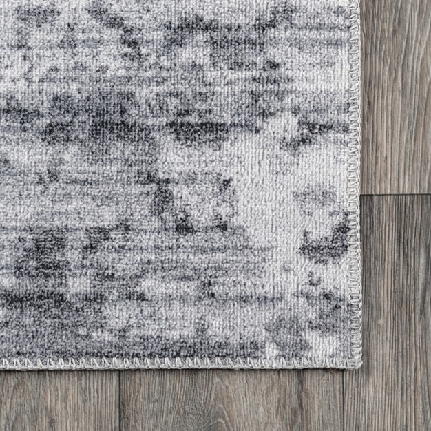 Nuloom Alva Faded Abstract Machine Washable Area Rug