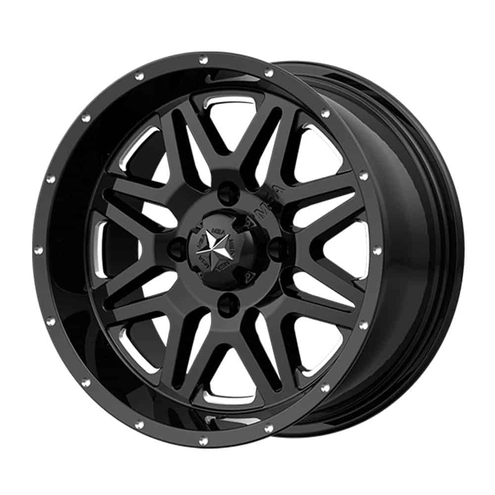 MSA Offroad Wheels M26 VIBE MA26 14X7 4X110 MILL G-BLK 00MM