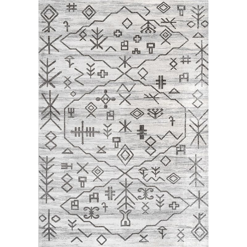 nuLOOM Rhonda Washable Symbolism Area Rug