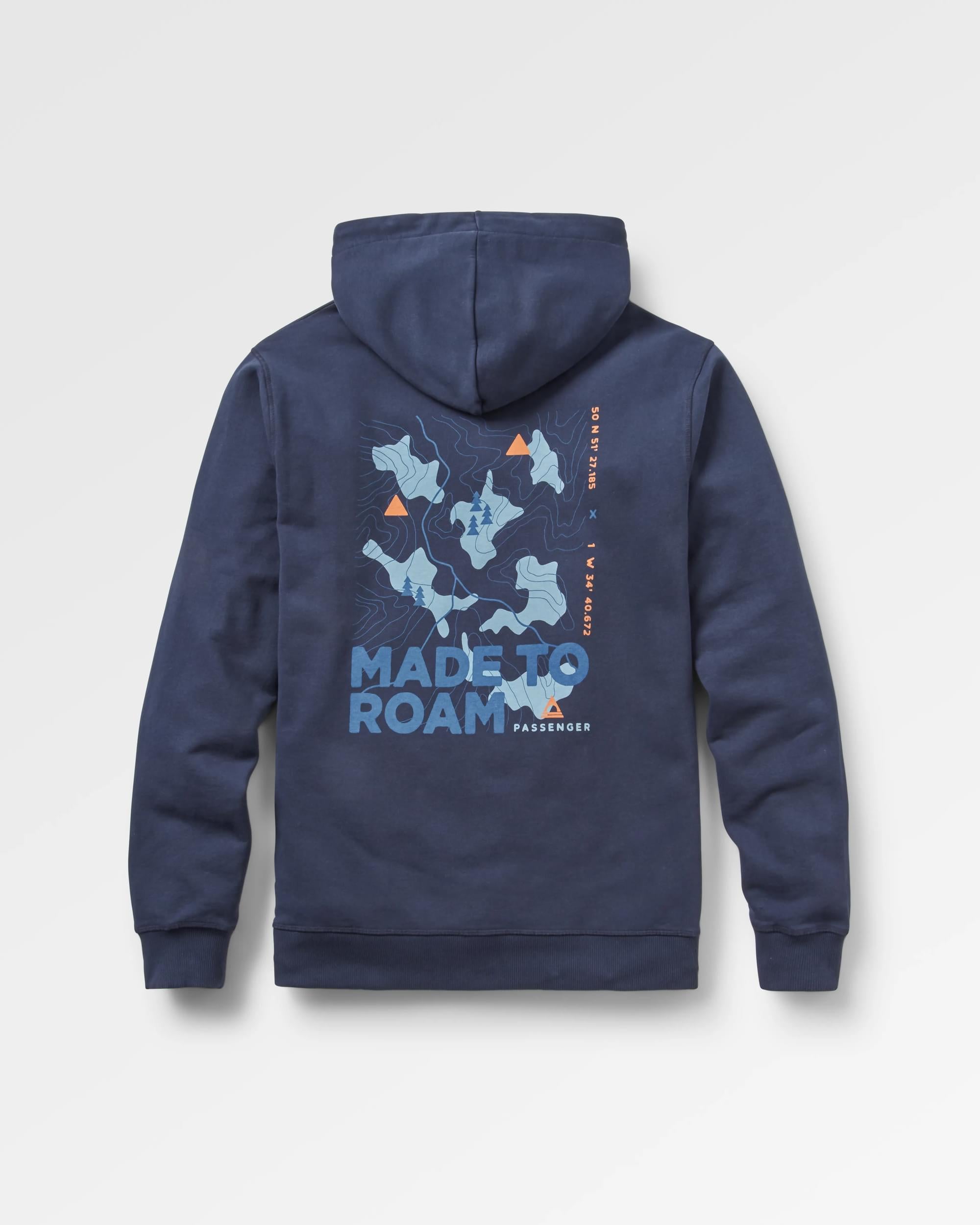 Pace Recycled Cotton Hoodie - Deep Navy