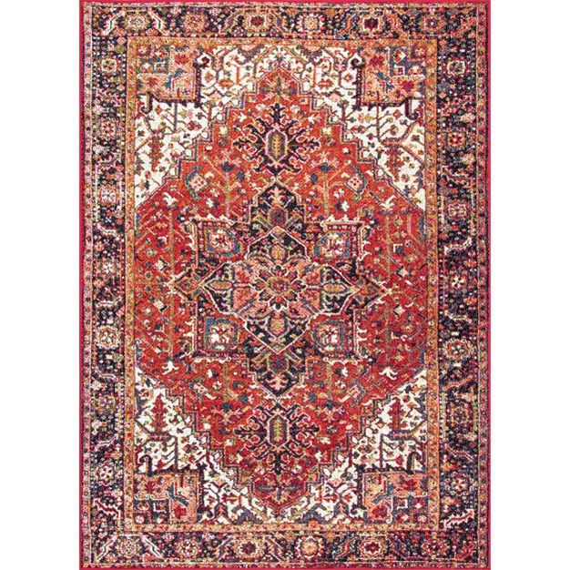 Nuloom Indoor outdoor Transitional Emblem Patrice Area Rug