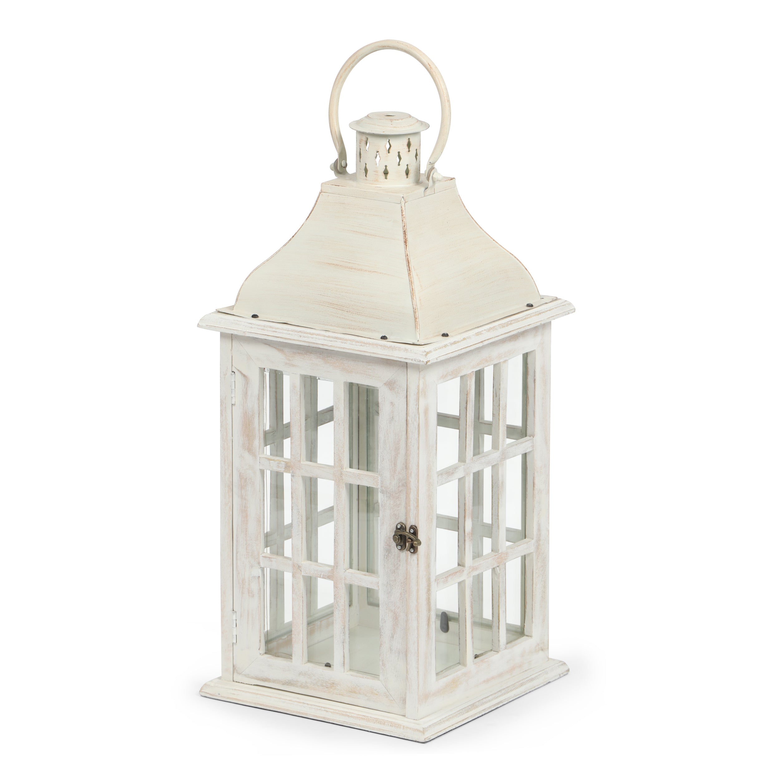 Reigle Coastal Handcrafted Mango Wood Decorative Lantern