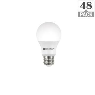 EcoSmart 60-Watt Equivalent A19 Dimmable ENERGY STAR LED Light Bulb Daylight (48-Pack) B7A19A60WESD34