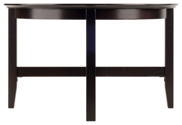 Toby Round Coffee Table  Espresso   Transitional   Coffee Tables   by Homesquare  Houzz